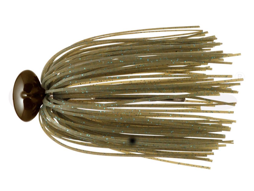 HYPER_FOOTBALL_JIG_deps#67SF Green Pumpkin Blue Flake